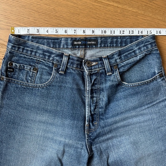 Ikeda Canada 700 Series Vintage Men's Straight Leg Blue Jeans - Size 31 - Picture 9 of 12